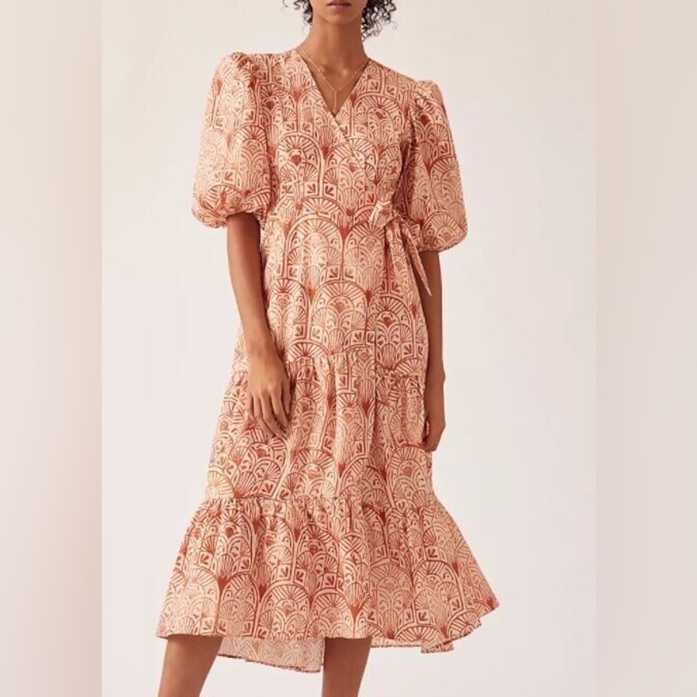 Anthropologie Hutch Ruffled Tiered Maxi Dress